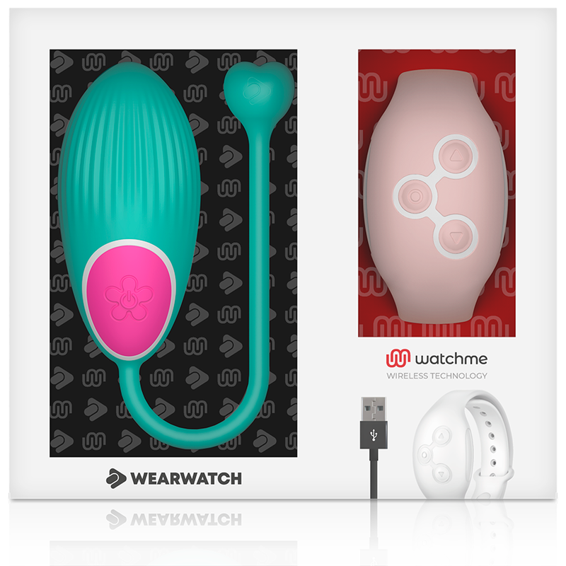 WEARWATCH - TECNOLOGIA WATCHME CONTROLE REMOTO OVO ÁGUA DO MAR / ROSA - Sexshoptuga  Sexshoptuga 