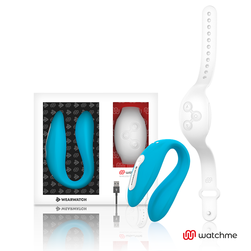 WEARWATCH - VIBRADOR DE TECNOLOGIA DUAL WATCHME INDIGO/NEVE - Sexshoptuga  Sexshoptuga 