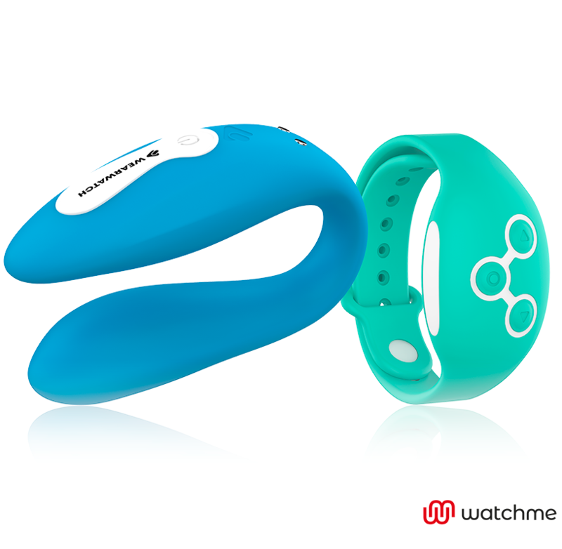 WEARWATCH - VIBRADOR WATCHME DE TECNOLOGIA DUPLA INDIGO/ÁGUA DO MAR - Sexshoptuga 