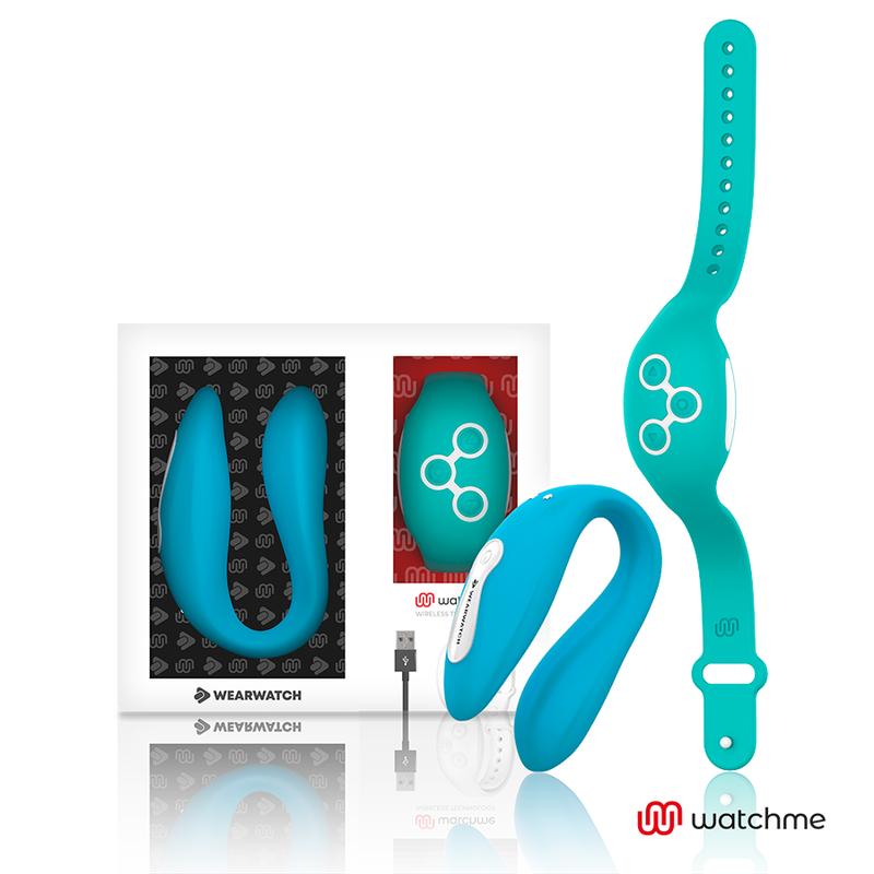 WEARWATCH - VIBRADOR WATCHME DE TECNOLOGIA DUPLA INDIGO/ÁGUA DO MAR - Sexshoptuga 