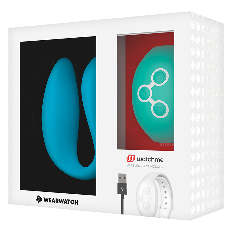 WEARWATCH - VIBRADOR WATCHME DE TECNOLOGIA DUPLA INDIGO/ÁGUA DO MAR - Sexshoptuga 