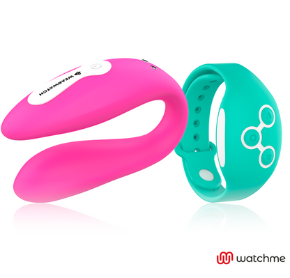 WEARWATCH - VIBRADOR WATCHME DE TECNOLOGIA DUPLA FÚCSIA / ÁGUA DO MAR - Sexshoptuga 