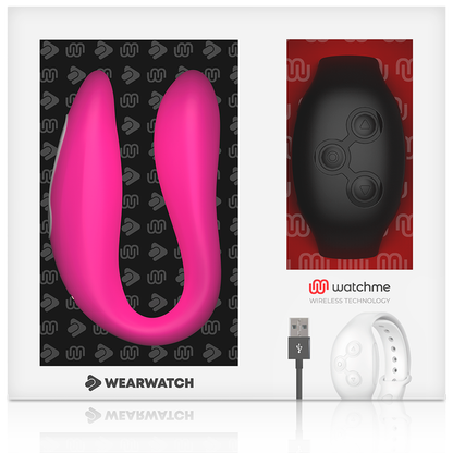 WEARWATCH - VIBRADOR WATCHME DUAL TECHNOLOGY FÚCSIA/AZABACHE - Sexshoptuga 