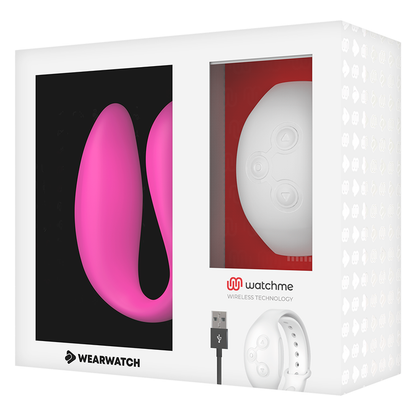 WEARWATCH - VIBRADOR WATCHME DUAL TECHNOLOGY FÚCSIA / NEVE - Sexshoptuga 