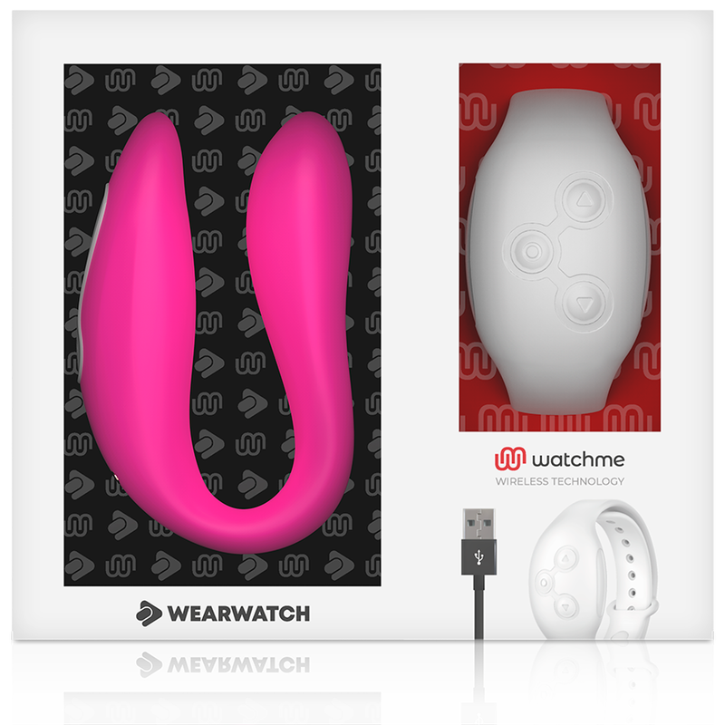 WEARWATCH - VIBRADOR WATCHME DUAL TECHNOLOGY FÚCSIA / NEVE - Sexshoptuga 