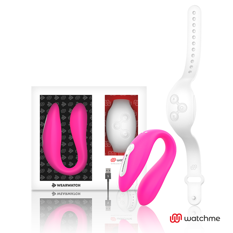 WEARWATCH - VIBRADOR WATCHME DUAL TECHNOLOGY FÚCSIA / NEVE - Sexshoptuga 