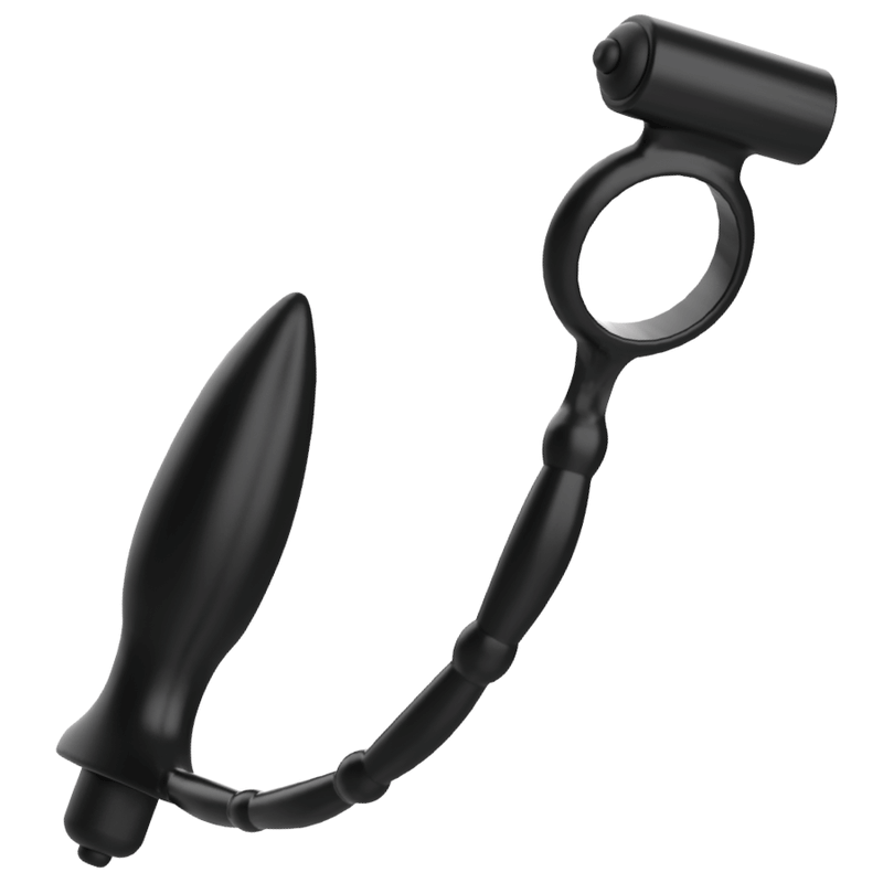 ADDICTED TOYS - PLUG ANAL COM ANEL VIBRATÓRIO - Sexshoptuga 