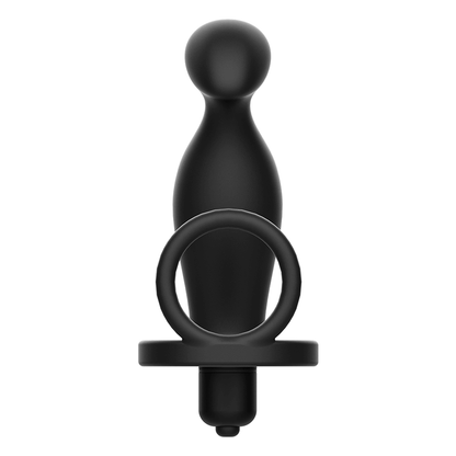 ADDICTED TOYS - PLUG ANAL - COM ANEL DE SILICONE PRETO 12 CM - Sexshoptuga 