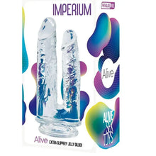 ALIVE - IMPERIUM DUPLO PÉNIS REALISTA TRANSPARENTE 12/14 CM - Sexshoptuga  Sexshoptuga 