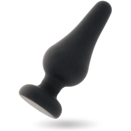 INTENSE - PLUG ANAL PIPO L SILICONE PRETO 13 CM - Sexshoptuga 