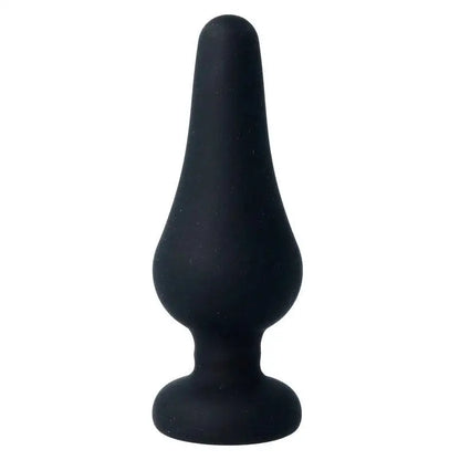 INTENSE - PLUG ANAL PIPO L SILICONE PRETO 13 CM - Sexshoptuga 