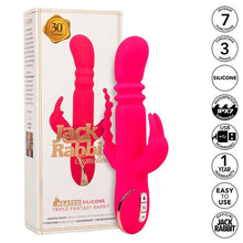 CALEXOTICS - JACK FANTASY VIBRADOR TRIPLO AQUECIDO COELHO ROSA - Sexshoptuga  Sexshoptuga 