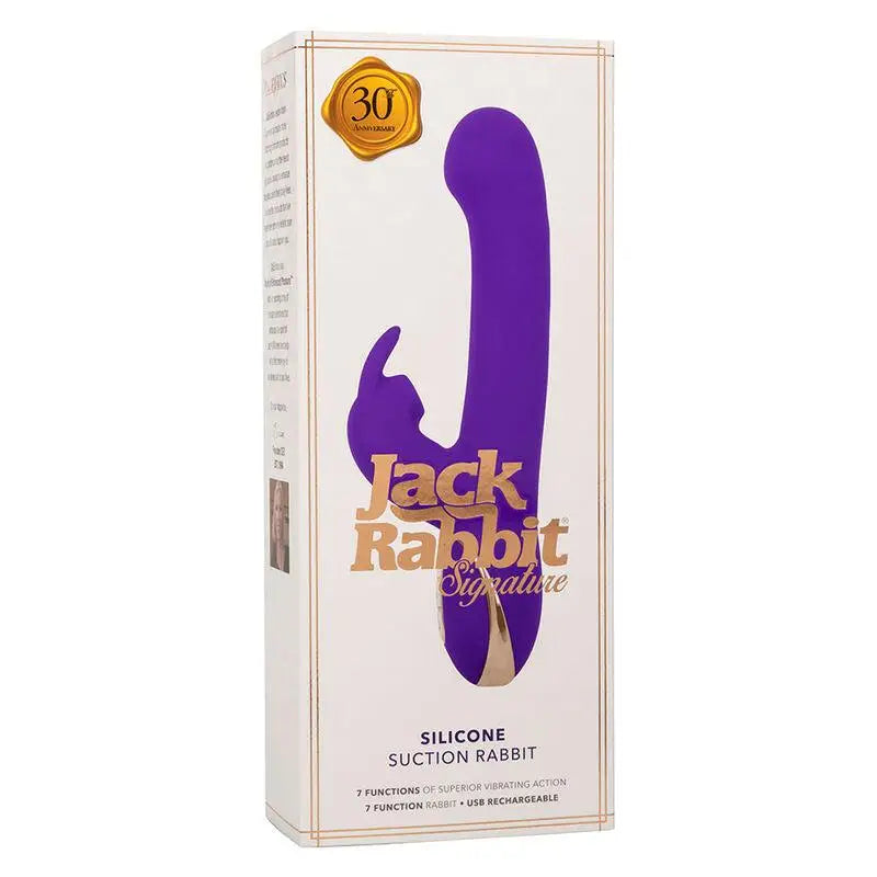 CALEXOTICS - JACK RABBIT VIBRADOR E ESTIMULADOR 7 VIBRAÇÕES E MODO DE SUCÇÕES AZUL - Sexshoptuga 