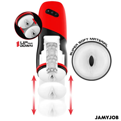 JAMYJOB - MASTURBADOR AUTOMÁTICO DE VAGINA XPEED 5 MODOS DE IMPULSO E EFEITO SOM - Sexshoptuga 