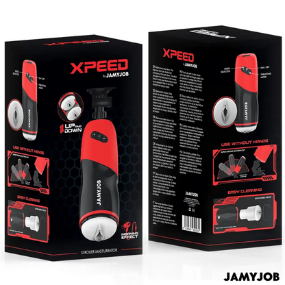 JAMYJOB - MASTURBADOR AUTOMÁTICO DE VAGINA XPEED 5 MODOS DE IMPULSO E EFEITO SOM - Sexshoptuga 