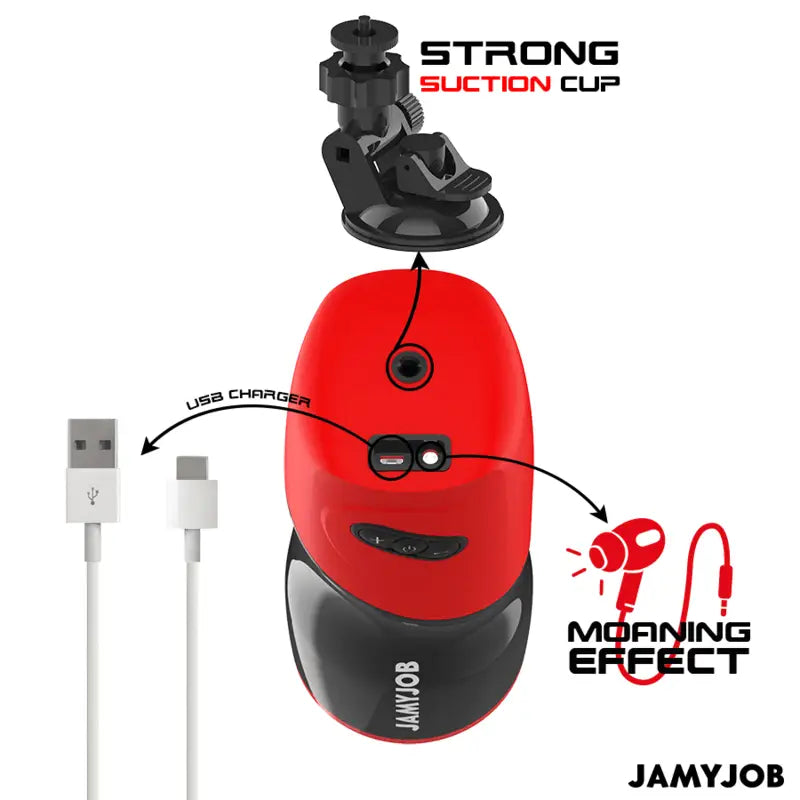 JAMYJOB - MASTURBADOR AUTOMÁTICO DE VAGINA XPEED 5 MODOS DE IMPULSO E EFEITO SOM - Sexshoptuga 