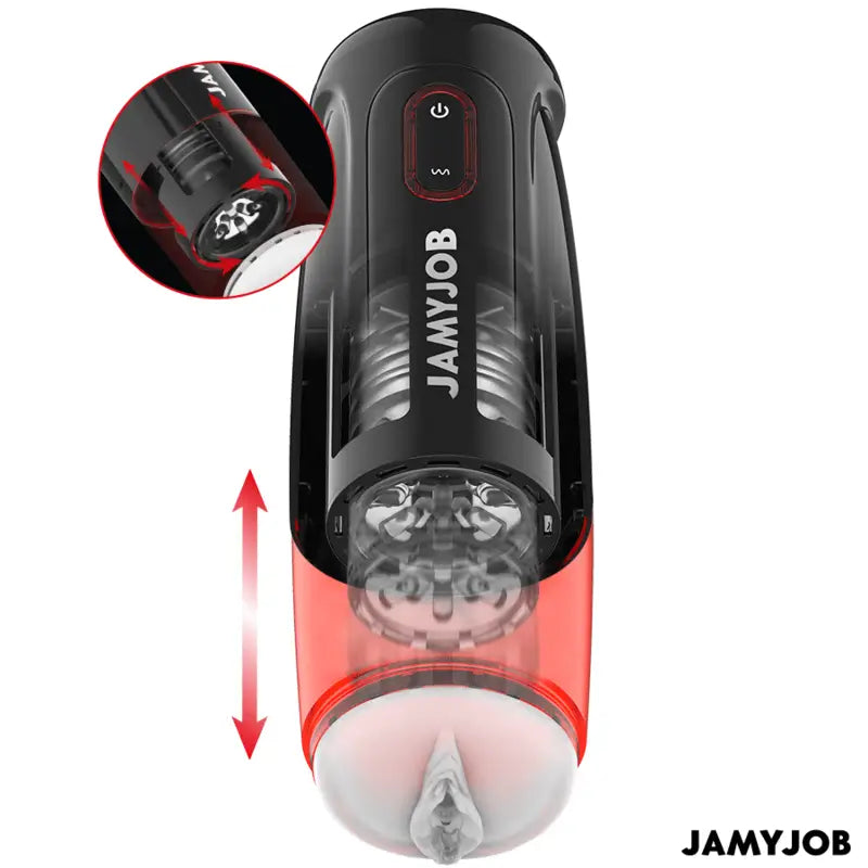 JAMYJOB - STORM MASTURBADOR AUTOMÁTICO DE VAGINA 10 MODOS DE ROTAÇÃO E IMPULSO - Sexshoptuga 