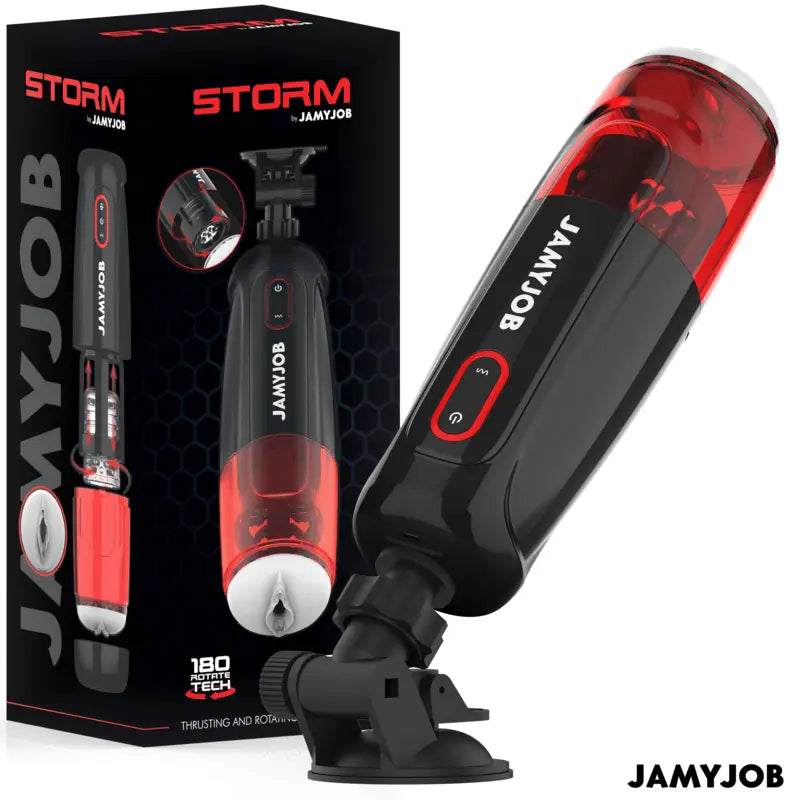 JAMYJOB - STORM MASTURBADOR AUTOMÁTICO DE VAGINA 10 MODOS DE ROTAÇÃO E IMPULSO - Sexshoptuga 