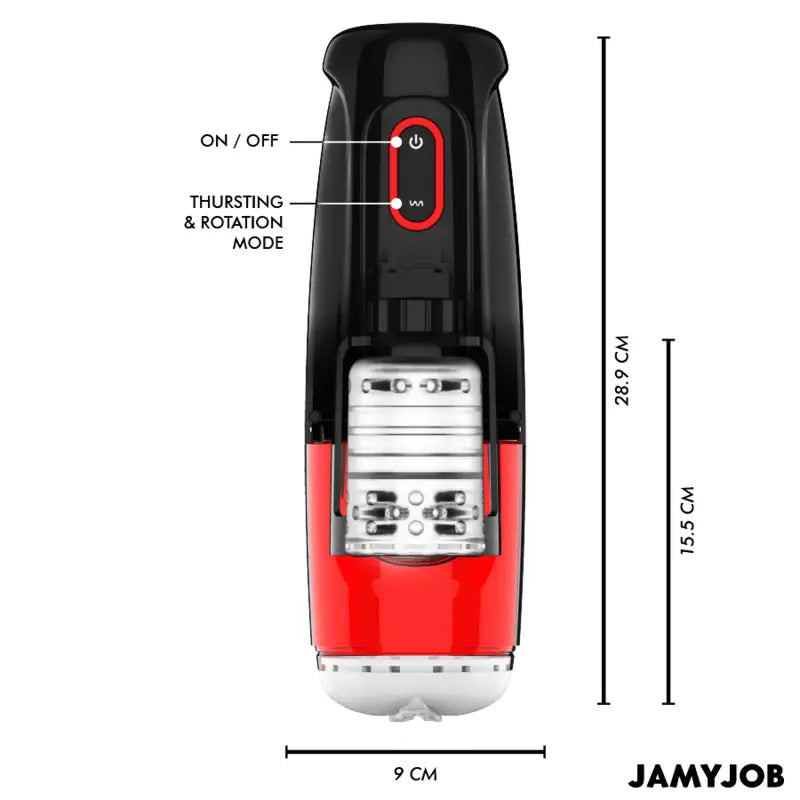 JAMYJOB - STORM MASTURBADOR AUTOMÁTICO DE VAGINA 10 MODOS DE ROTAÇÃO E IMPULSO - Sexshoptuga 