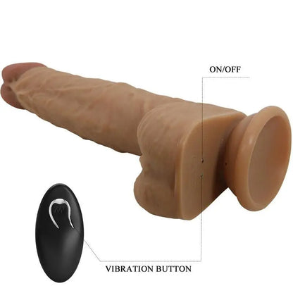 PRETTY LOVE - JONATHAN SILICONE DILDO 3 VIBRAÕES + 3 MEDIDAS DE INSERO CONTROLE REMOTO 21 CM - Sexshoptuga 