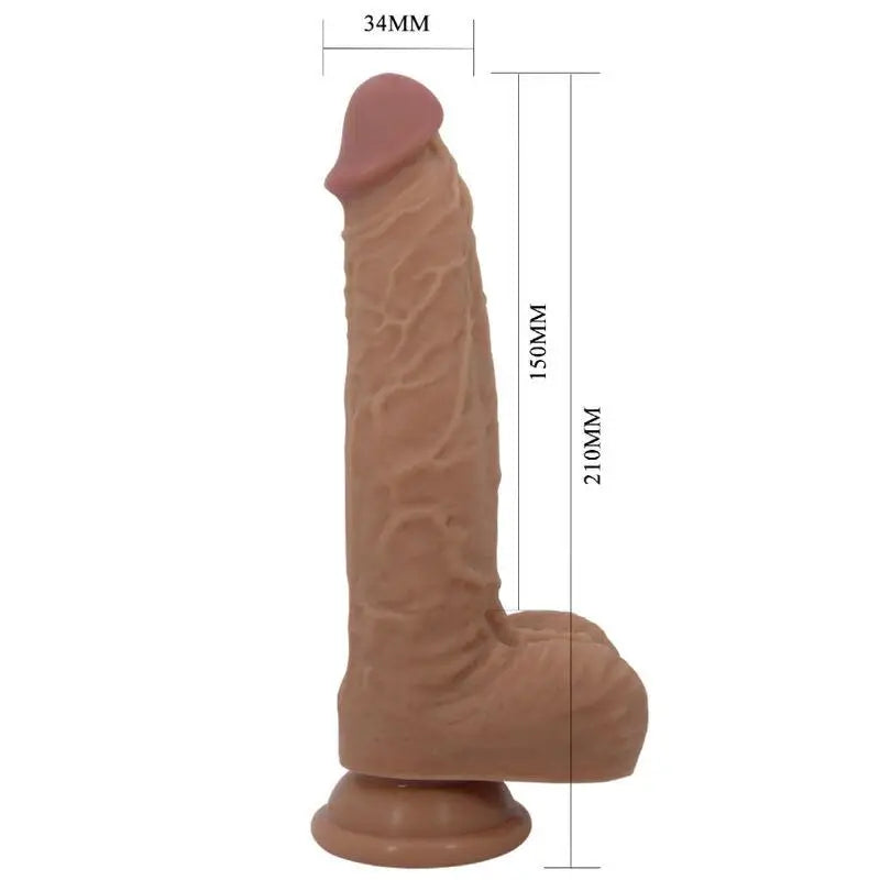 PRETTY LOVE - JONATHAN SILICONE DILDO 3 VIBRAÕES + 3 MEDIDAS DE INSERO CONTROLE REMOTO 21 CM - Sexshoptuga 