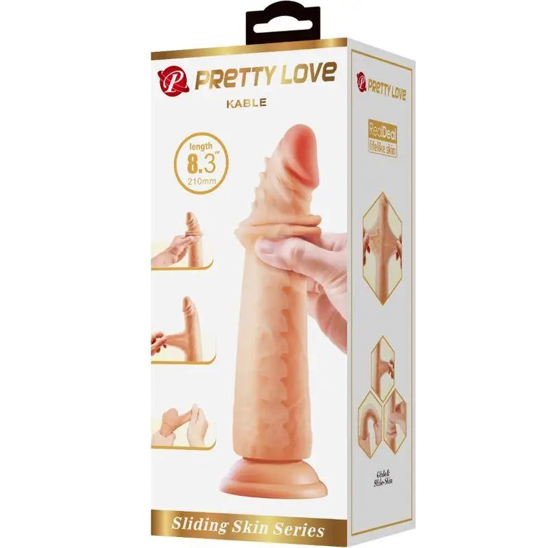 PRETTY LOVE - KABLE PÊNIS SUPER REALISTA 21 CM CARNE - Sexshoptuga 