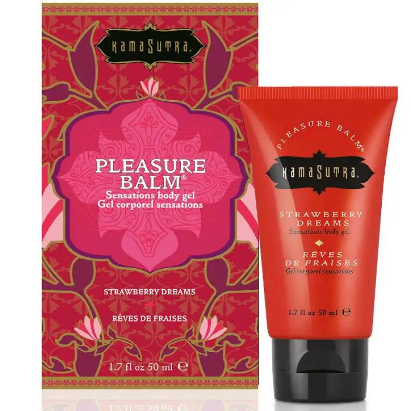 KAMASUTRA - BLSAMO DE PRAZER ESTIMULANTE SABOR DE SONHOS DE MORANGO 50ML - Sexshoptuga 