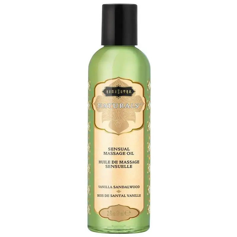 KAMASUTRA - ÓLEO DE MASSAGEM NATURAL BAUNILHA SNDALO 59 ML - Sexshoptuga 