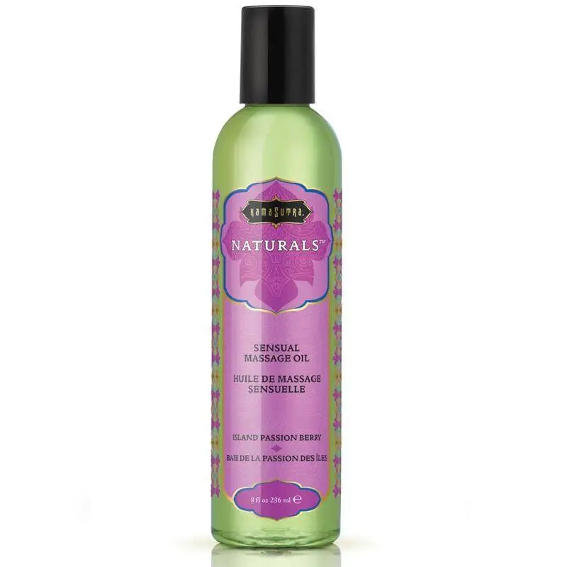 KAMASUTRA - ÓLEO DE MASSAGEM NATURAL PASSION BERRY 236 ML - Sexshoptuga 