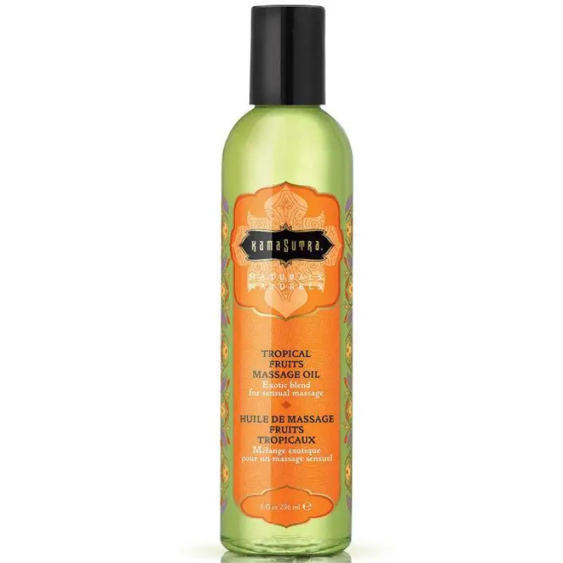 KAMASUTRA - ÓLEO DE MASSAGEM NATURALS FRUTAS TROPICAIS 236ML - Sexshoptuga 