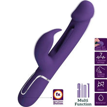 BONITO AMOR - KAMPAS COELHO VIBRADOR MULTIFUNÇÃO 3 EM 1 COM LÍNGUA VIOLETA - Sexshoptuga  Sexshoptuga 