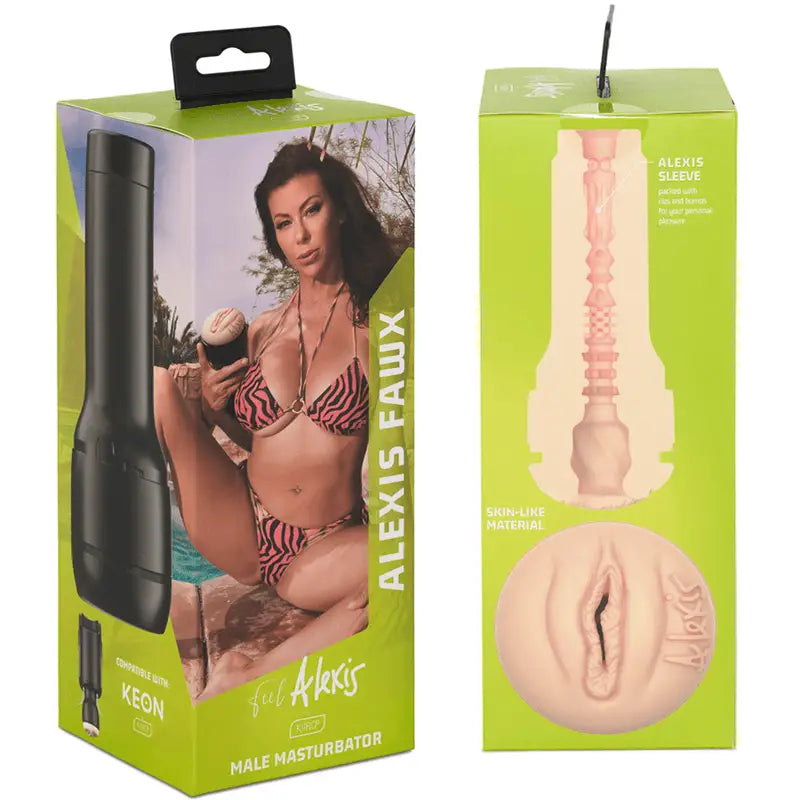 KIIROO - KEON + ALEXIS FAWX STROKER + LUBRIFICANTE DE QUALIDADE AQUA 50 ML - Sexshoptuga 