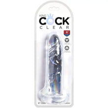 KING COCK - CLEAR PÊNIS REALÍSTICO 15.5 CM TRANSPARENTE - Sexshoptuga  Sexshoptuga 