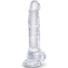 KING COCK - CLEAR PÊNIS REALÍSTICO COM BOLAS 16.5 CM TRANSPARENTE - Sexshoptuga  Sexshoptuga 