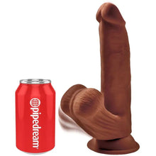 KING COCK - PLUS 3D BOLAS DE BALANO DE DILDO 24.5 CM CASTANHO - Sexshoptuga  Sexshoptuga 