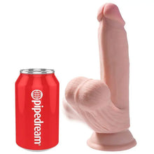 KING COCK - PLUS 3D DILDO BALANANDO BOLAS 15.2 CM PELE CLARA - Sexshoptuga  Sexshoptuga 