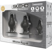 SILEXD - KIT ANAL PLUG PREMIUM SILEXPAN SILICONE TERMOREATIVO TAMANHO S/M/L - Sexshoptuga  Sexshoptuga 