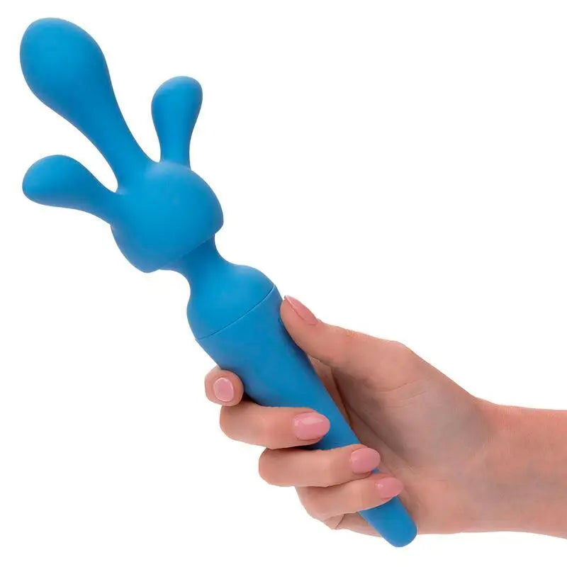 CALEXOTICS - COUTURE KIT VIBRADOR WAND 10 VIBRAÇÕES AZUL - Sexshoptuga 