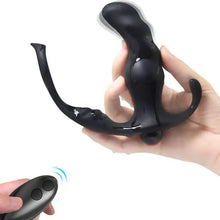 ARMONY - KNIGHT VIBRADOR ANAL PRÓSTATA E ANEL CONTROLE REMOTO PRETO - Sexshoptuga  Sexshoptuga 