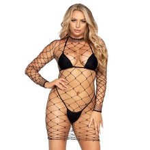 LEG AVENUE - FENCE NET MINI VESTIDO TAMANHO ÚNICO - Sexshoptuga  Sexshoptuga 