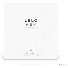 LELO - CAIXA DE PRESERVATIVO HEX 36 UNIDADES - Sexshoptuga  Sexshoptuga 