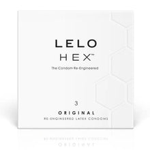 LELO - CAIXA DE PRESERVATIVO HEX 3 UNIDADES - Sexshoptuga  Sexshoptuga 