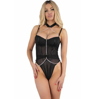 LIVCO CORSETTI FASHION - MELISENDA CF 1709 ROUPÃO DE BANHO + CAMISETA + TANGA PRETO S - Sexshoptuga 