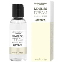 MIXGLISS - LUBRIFICANTE DE SILICONE DREAM WHITE CAMELIA 50 ML - Sexshoptuga  Sexshoptuga 