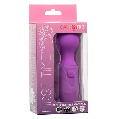 CALEXOTICS - FIRST TIME MASSAGEADOR RECARREGÁVEL 10 VIBRAÇÕES ROXO - Sexshoptuga 