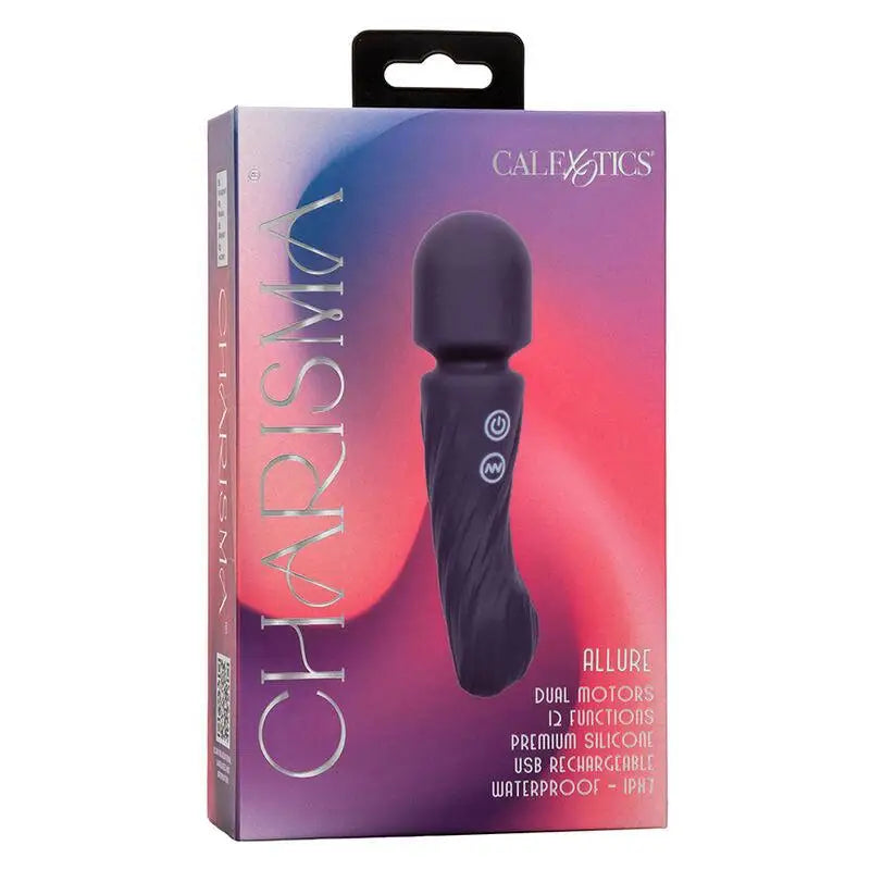 CALEXOTICS - CHARISMA ALLURE MASSAGER DUAL MOTORS 12 FUNÇÕES 17,25 CM X 4,5 CM ROXO - Sexshoptuga 