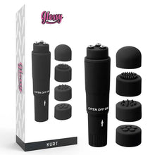 GLOSSY - MASSAGER DE BOLSO KURT PRETO - Sexshoptuga  Sexshoptuga 