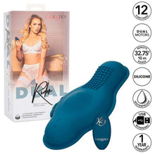 CALEXOTICS - RIDER MASSAGER DUPLO MOTOR CONTROLE REMOTO AZUL - Sexshoptuga  Sexshoptuga 