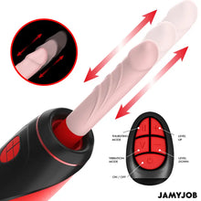 JAMYJOB - MASTURBADOR AUTOMÁTICO BASE PYSTON COM DILDO DE CONTROLE REMOTO - Sexshoptuga  Sexshoptuga 