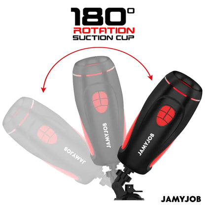 JAMYJOB - MASTURBADOR AUTOMÁTICO BASE PYSTON COM DILDO DE CONTROLE REMOTO - Sexshoptuga 